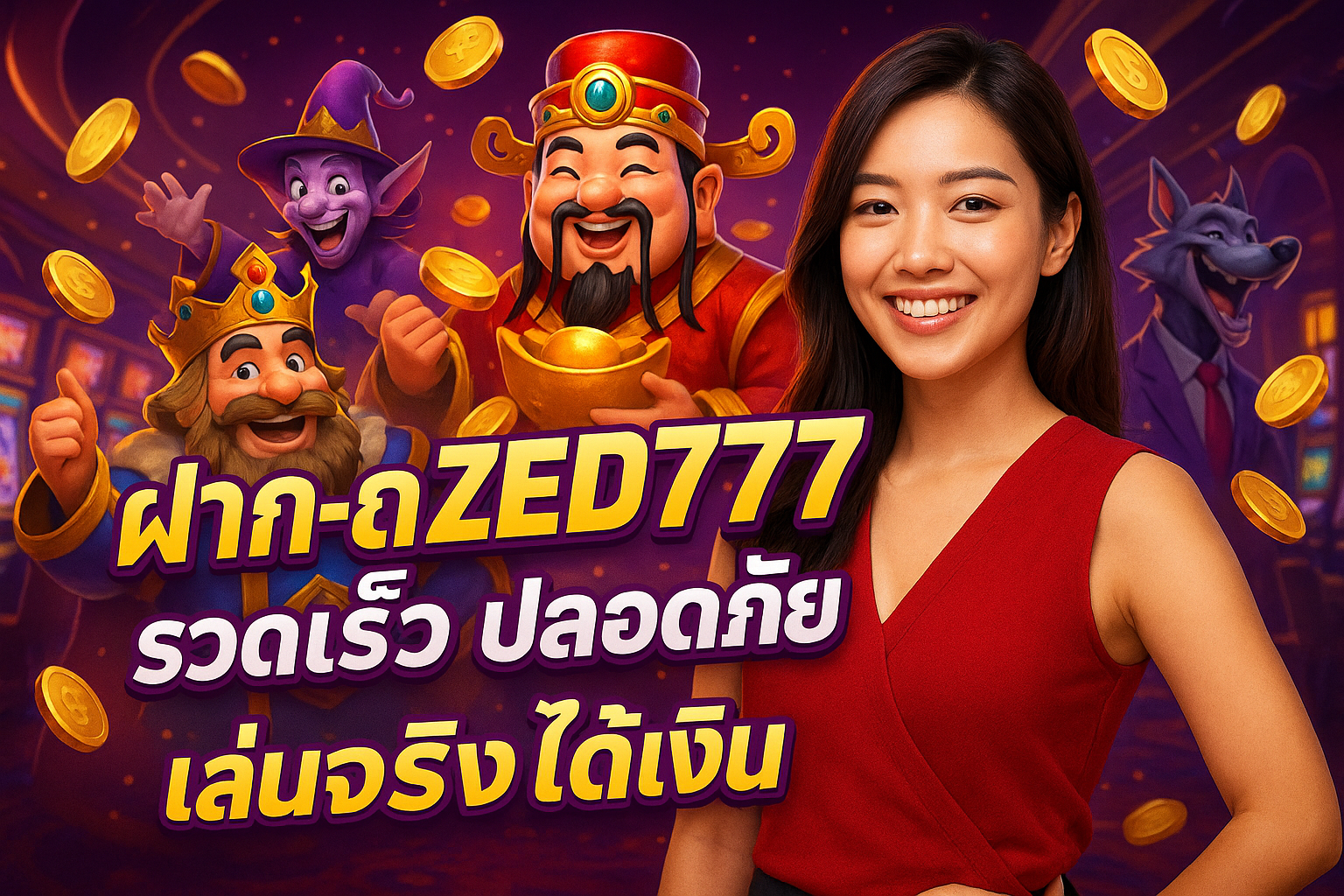 ฝาก-ถอน ZEED777 รวดเร็ว ปลอดภัย เล่นจริงได้เงิน
